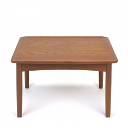 Teak vintage vintage side table with raised edge
