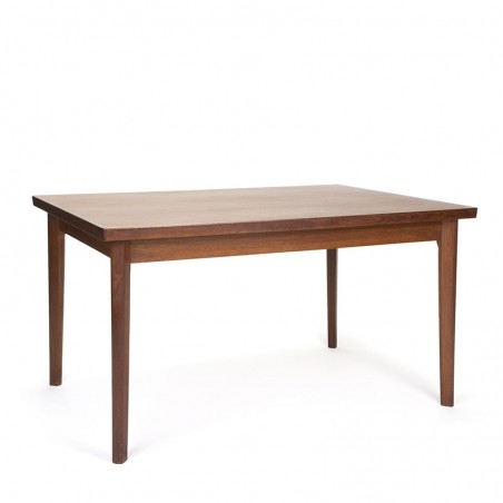 Danish teak rectangular model extendable dining table