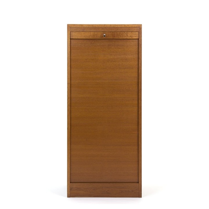 Oak Danish vintage model file cabinet