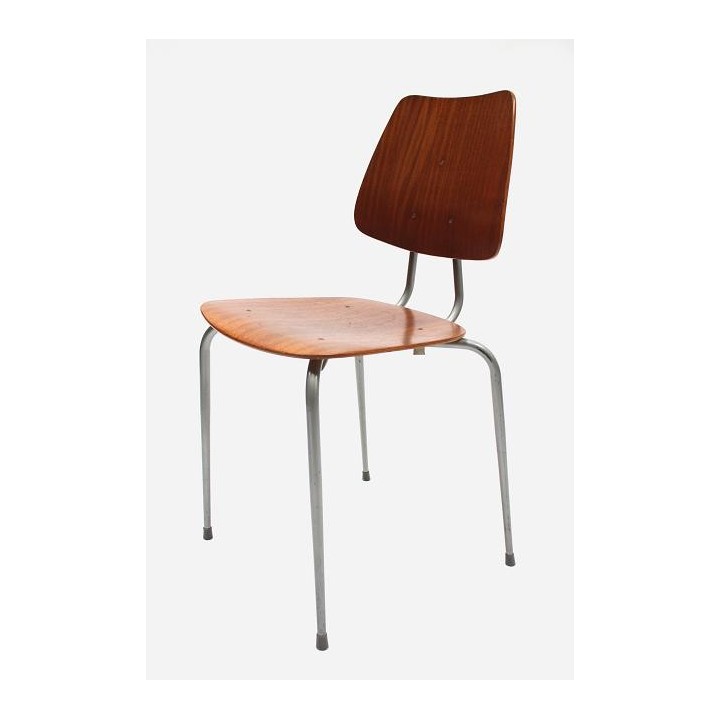 Set of 4 Danish school chairs - Retro Studio