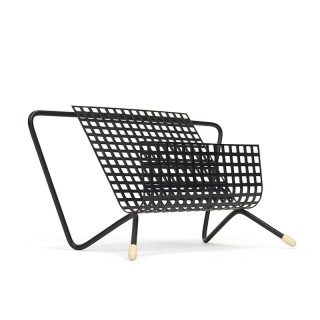 Geperforeerd metalen vintage brievenhouder jaren 50