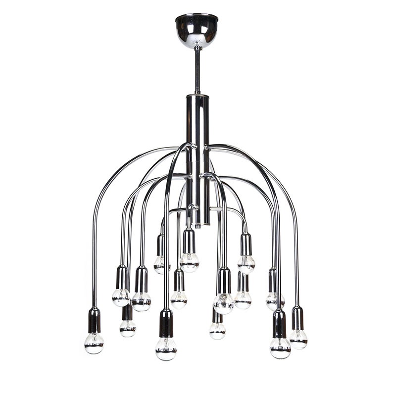 Chromen vintage design hanglamp Boulanger - Retro Studio