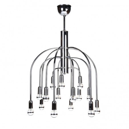 Chromen vintage design hanglamp van Boulanger