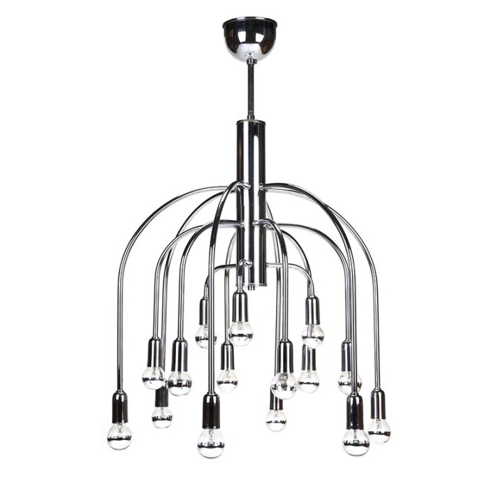 Chrome vintage design hanging lamp from Boulanger