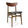 Vintage chair from Denmark with backrest in teak