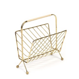 Vintage brass colored letter holder