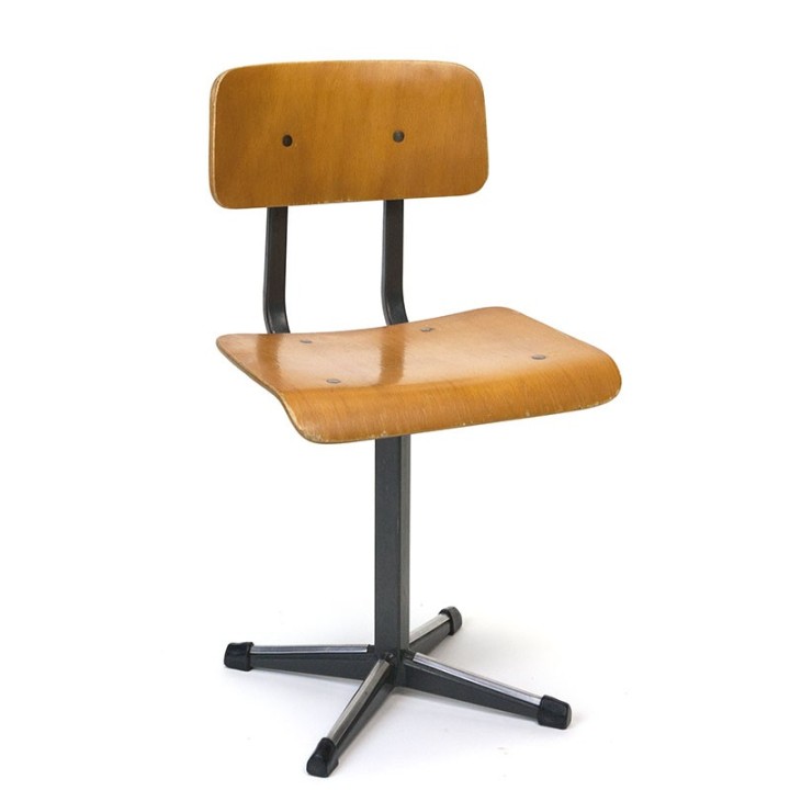 Industrial vintage child's chair blank wood