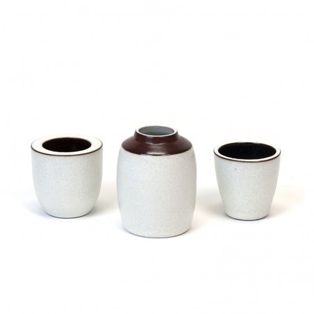 Miniature set of 3 vintage Ravelli vases