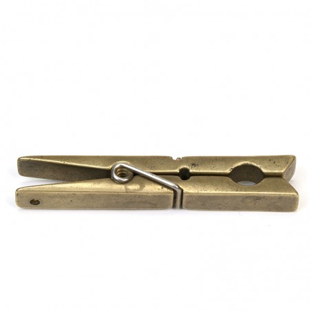 Brass object vintage clothespin