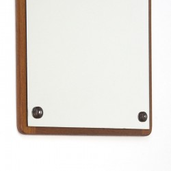Rectangular model vintage mirror with teak frame