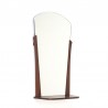 Danish vintage mirror in teak with shelf