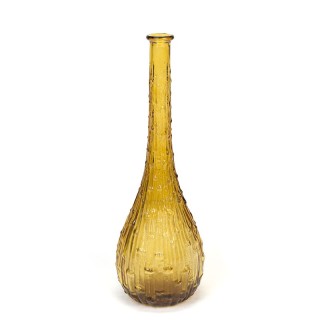 Italian vintage carafe or bottle in ocher color