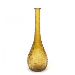 Italian vintage carafe or bottle in ocher color