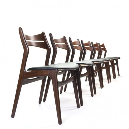 Set van 6 vintage model 310 stoelen design Erik Buck