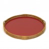 Vintage fifties tray with bamboo edge
