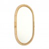 Vintage mirror with bamboo edge