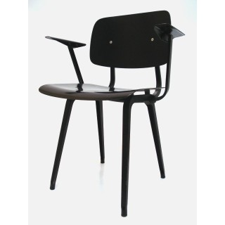 Friso Kramer first edition Revolt chair in black - Retro