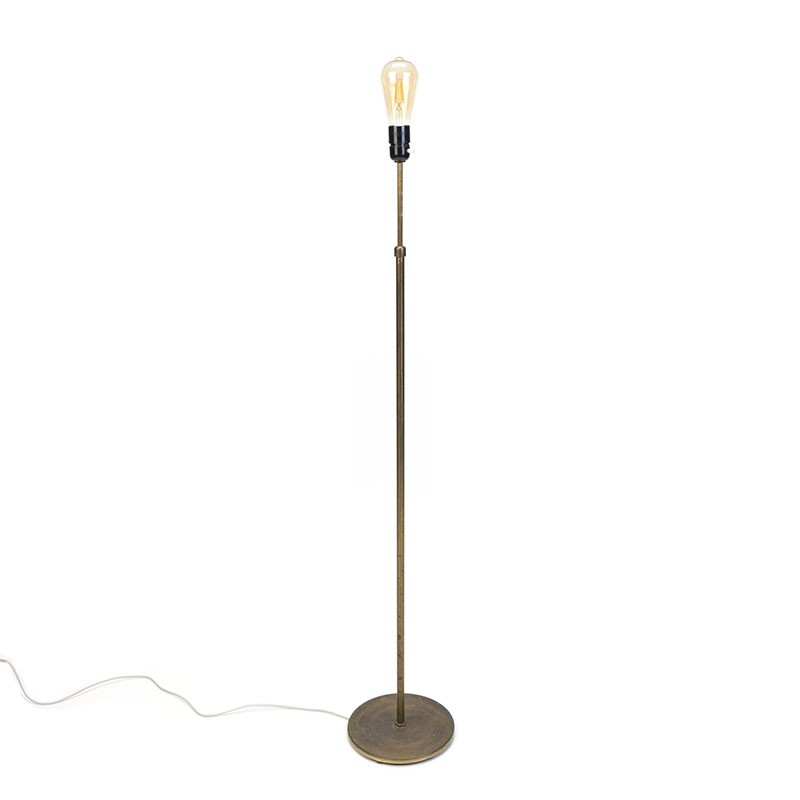 Brass minimalist vintage Danish floor lamp