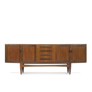 Laag vintage Gplan design dressoir ontwerp Victor Wilkins