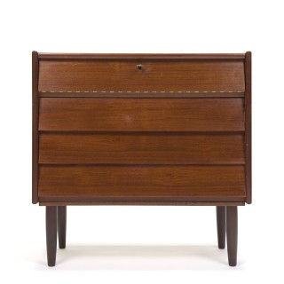 Danish teak chest of drawers with dressing table