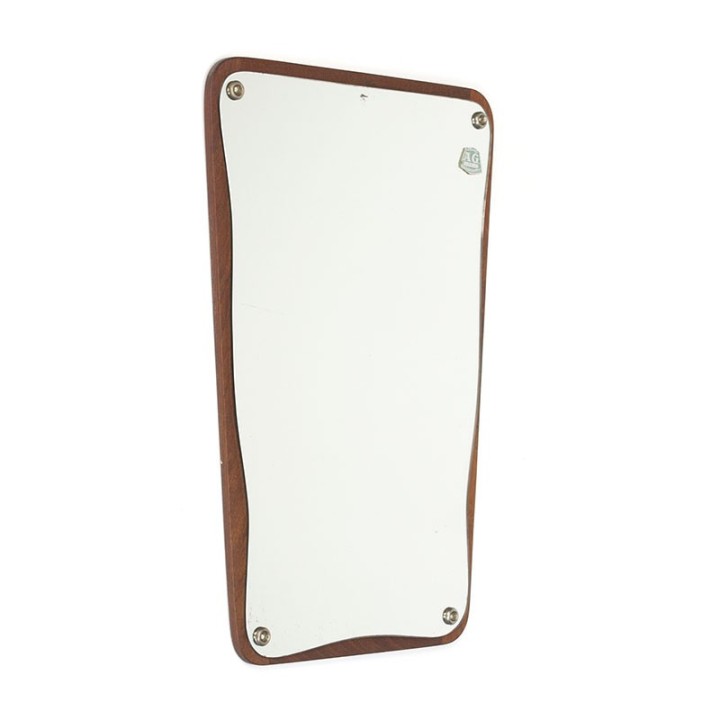 Small model vintage Danish mirror