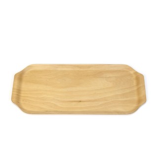 Zweedse vintage berkenhouten plywood dienblad