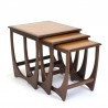 Vintage set of nesting tables in teak design Victor Wilkins
