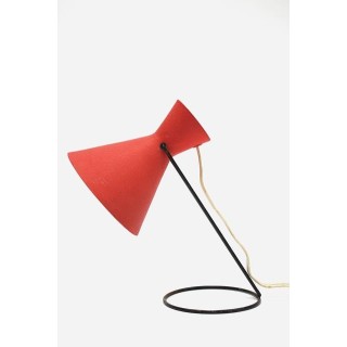 Tafellamp jaren 50/60 op ronde voet - Retro Studio