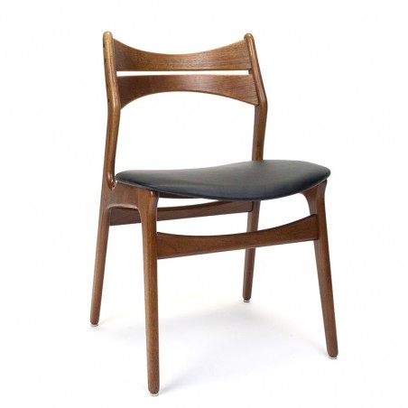 Erik Buck model 301 vintage teak dining table chair