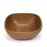 Square model vintage salad bowl in teak