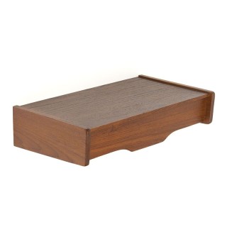 Organic design vintage wall shelf with drawer