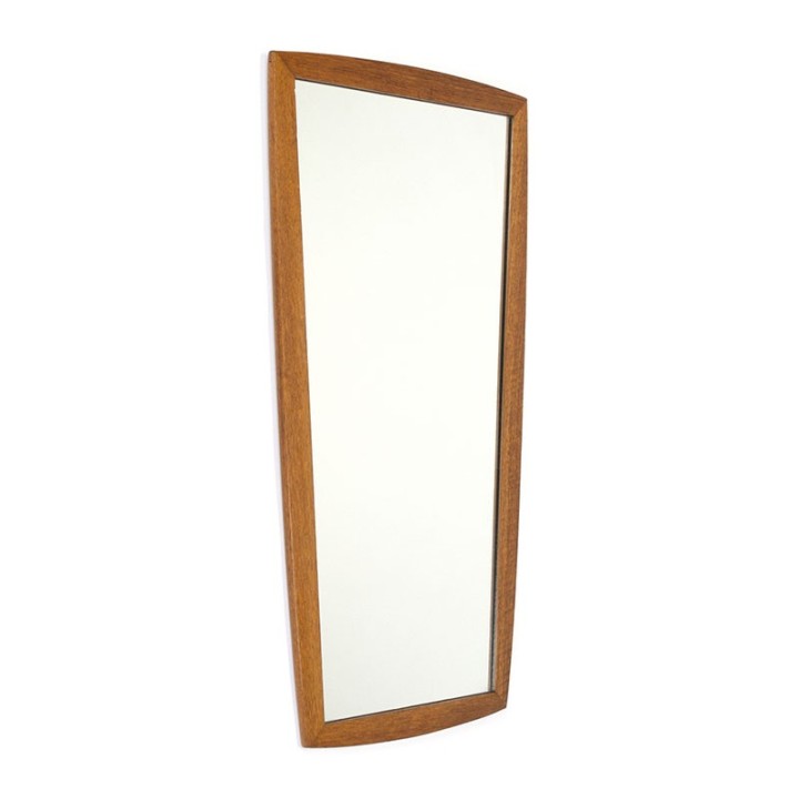 Teak Danish vintage mirror from the sixties