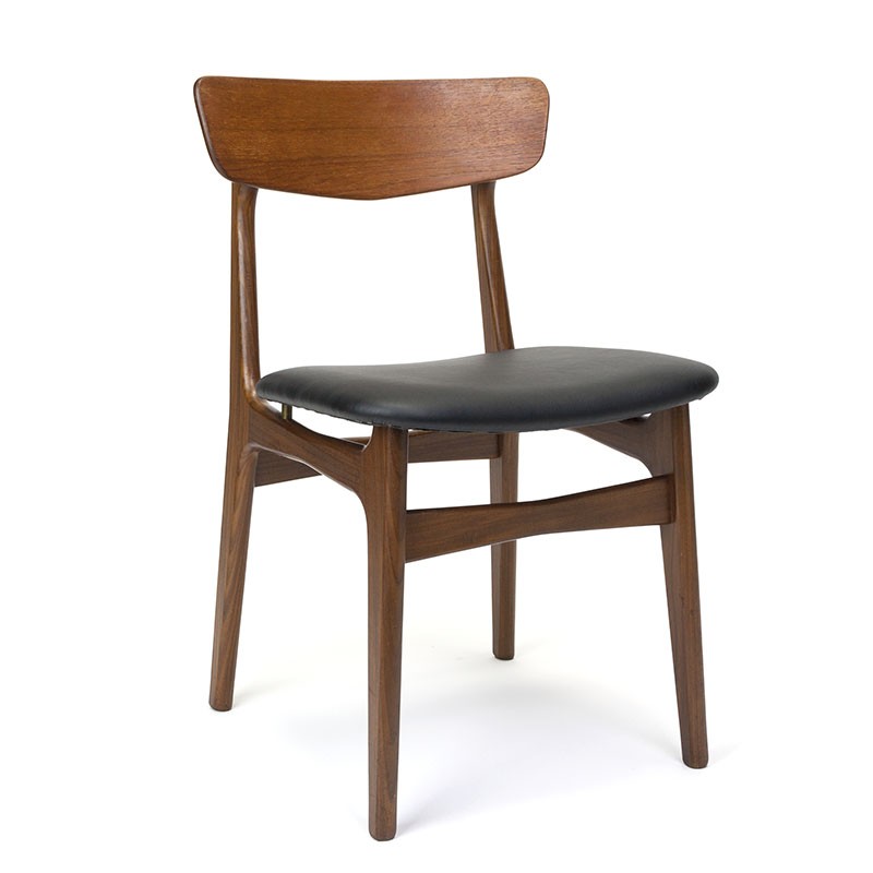 945 esthetisch Aap Schiønning en Elgaard vintage design stoel in teak - Retro