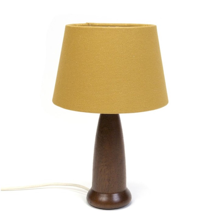 Danish vintage table lamp with teak base