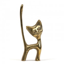 Brass small vintage cat
