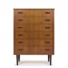 Chest of drawers in teak vintage Danish sixties