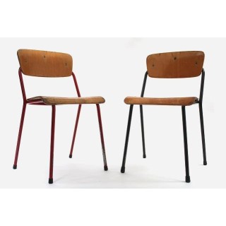 Set of 2 childs school chairs by Marko - Retro Studio
