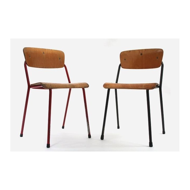 Set of 2 childs school chairs by Marko - Retro Studio