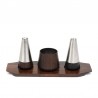 Rosewood vintage salt and pepper set