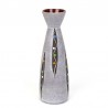Gray vintage West Germany vase with dot design