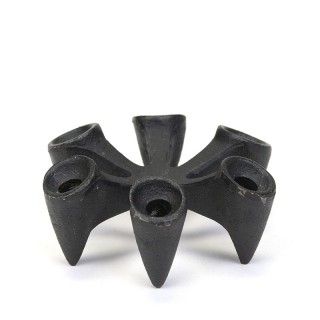 Small cast iron vintage Danish candlestick