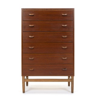 Vintage chest of drawers type F17 design Poul Volther for FDB