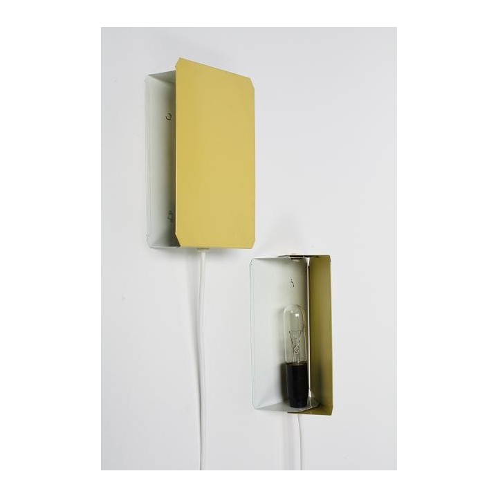 Set of 2 yellow wall lamps - Retro Studio