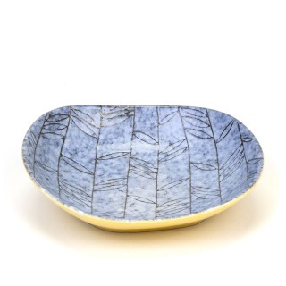 Vintage West Germany Lapis bowl in blue / yellow