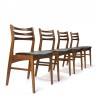 Set of 4 vintage Danish chairs from the Faldsled Møbelfabrik