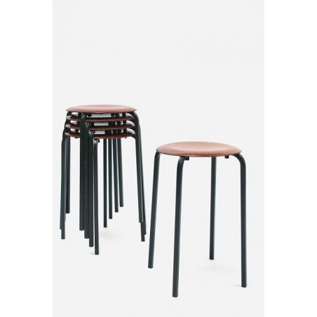 Set of 5 industrial stools