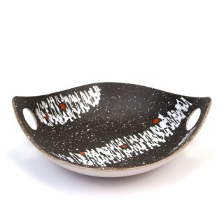 Aardewerken vintage schaal jaren zestig