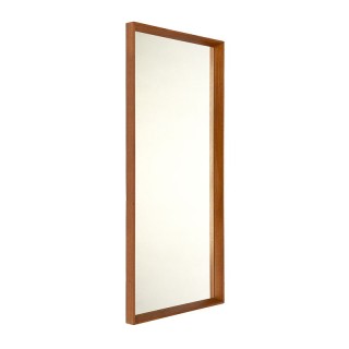 Danish vintage mirror in frame with small brass detail