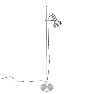 Aluminum vintage Danish floor lamp