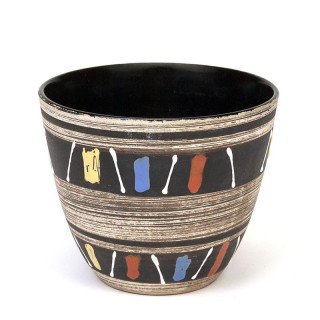 Zestiger jaren vintage bloempot